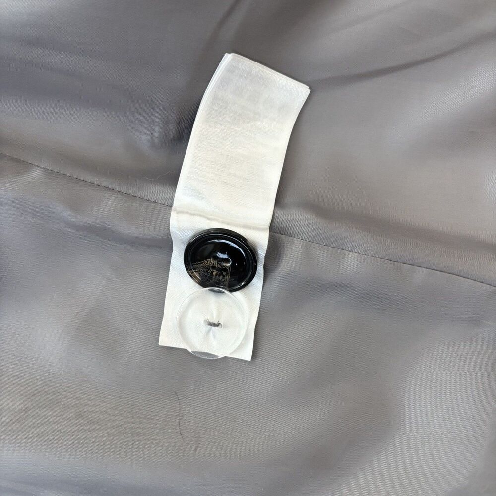 H&M Womens Gray Double Breasted Peacoat Jacket Sz 8 Classic Tailored Fit Capsule - Picture 10 of 14